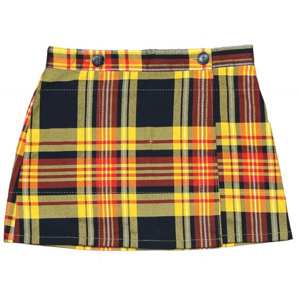 Forever 21 Plaid Mini Wrap Skirt – Size Large - Picture 1 of 6